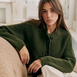 Sezane Lucas Jumper Kaki. - Size S